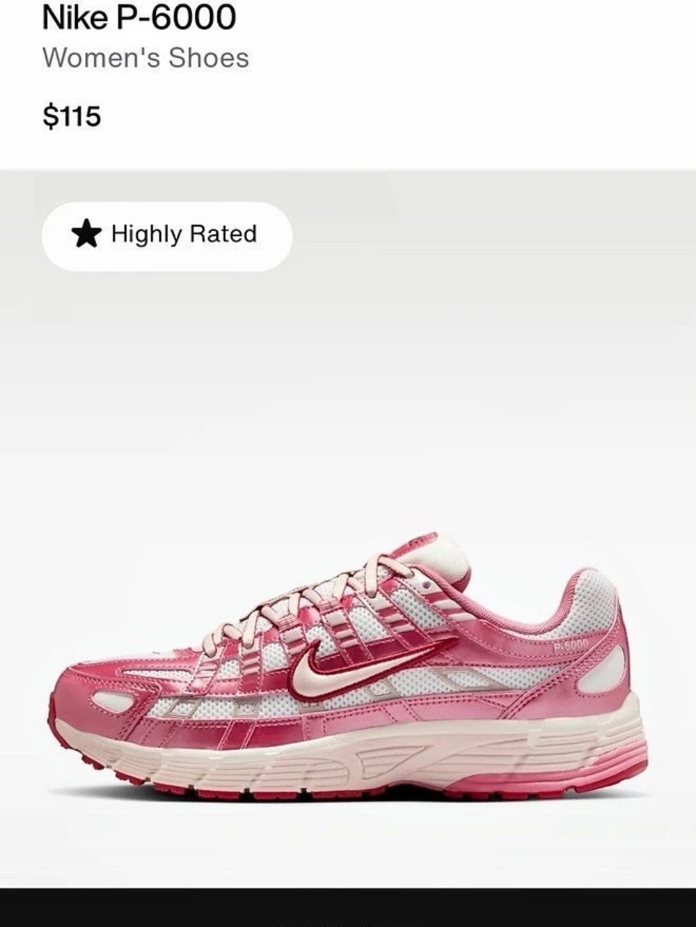 Nike P-6000 Women's Sneakers size 6.5 New
